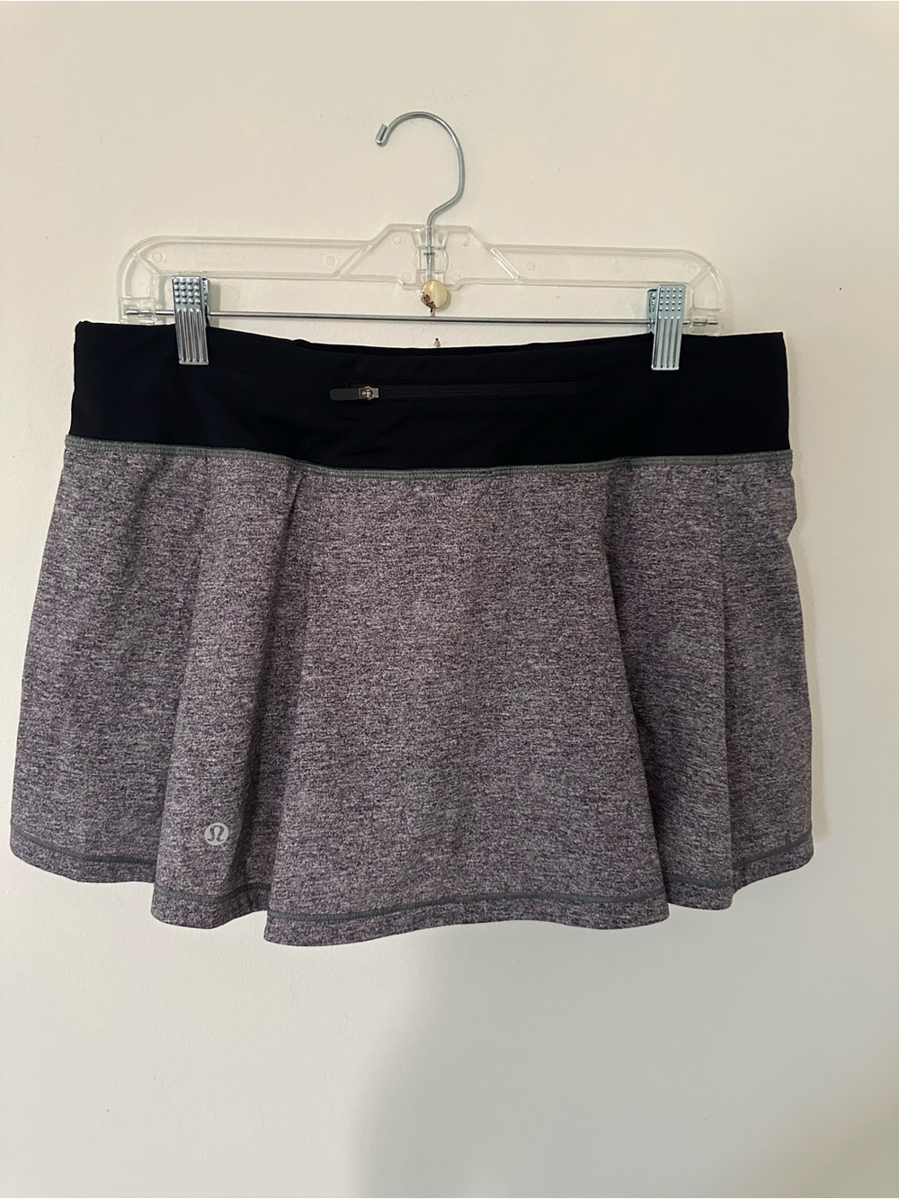 Lululemon Pace Rival Skirt Regular No Panels 13" Heather Lux Multi Black / Black - Picture 6 of 12